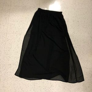 Forever 21 Black Maxi Skirt
